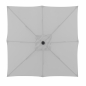 Preview: Doppler Sonnenschirm Push Up BASIC 210x210cm mit Höhenverstellung hellgrau
